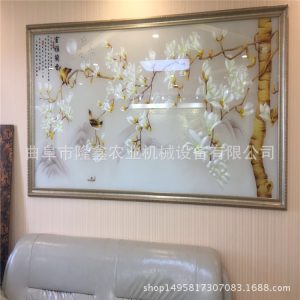 彩色打印機_淋幕機uv彩色打印機影視墻固化機平面板上光