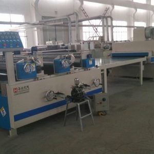 木皮板式家具專用UV油漆補土機、輥涂機、固化機生產(chǎn)線