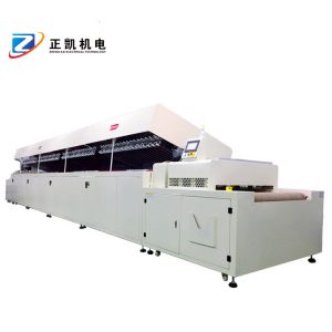 東莞不銹鋼無(wú)塵IR爐玻璃表面印刷油墨烘烤用正凱機(jī)電潔凈IR隧道爐